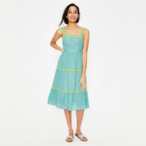BODEN Estella Embroidered Midi Dress